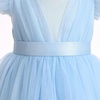 image:imageIDOPIP Toddler Flower Girl Dress Ruffle Tulle VBack Birthday Pageant GownBlue