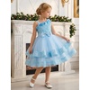 image:imageIDOPIP Toddler Sequin Flower Girl Dress for Wedding Birthday Party PageantBlue
