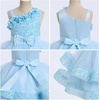 image:imageIDOPIP Toddler Sequin Flower Girl Dress for Wedding Birthday Party PageantBlue
