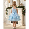 image:imageIDOPIP Toddler Sequin Flower Girl Dress for Wedding Birthday Party PageantBlue