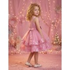 image:imageIDOPIP Toddler Sequin Flower Girl Dress for Wedding Birthday Party PageantDusty Pink