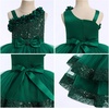 image:imageIDOPIP Toddler Sequin Flower Girl Dress for Wedding Birthday Party PageantEmerald Green