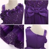 image:imageIDOPIP Toddler Sequin Flower Girl Dress for Wedding Birthday Party PageantPurple