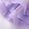 image:imageIDOPIP Toddler Sequin Flower Girl Dress for Wedding Birthday Party PageantRainbow Purple