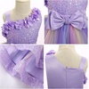 image:imageIDOPIP Toddler Sequin Flower Girl Dress for Wedding Birthday Party PageantRainbow Purple