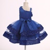 image:imageIDOPIP Toddler Sequin Flower Girl Dress for Wedding Birthday Party PageantRoyal Blue