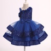 image:imageIDOPIP Toddler Sequin Flower Girl Dress for Wedding Birthday Party PageantRoyal Blue