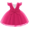 image:imageIDOPIP Toddler Flower Girl Dress Ruffle Tulle VBack Birthday Pageant GownHot Pink