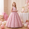 image:imageIDOPIP Butterfly Flower Girl VBack Bow Dress for Kid Wedding Pageant PartyDusty Pink