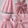 image:imageIDOPIP Butterfly Flower Girl VBack Bow Dress for Kid Wedding Pageant PartyDusty Pink