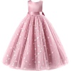 image:imageIDOPIP Butterfly Flower Girl VBack Bow Dress for Kid Wedding Pageant PartyDusty Pink
