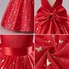 image:imageIDOPIP Butterfly Flower Girl VBack Bow Dress for Kid Wedding Pageant PartyRed