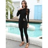 image:imageIDOPIP Muslim Swimsuits for Women Modest Swimwear Rash Guard Bathing SuitBlack