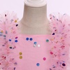 image:imageIDOPIP Toddler Girls Birthday Dresses Embroidery Floral Confetti Tulle Tutu Kid Princess Pageant Party Long Sleeve Dress 38TPink Confetti