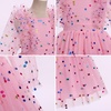 image:imageIDOPIP Toddler Girls Birthday Dresses Embroidery Floral Confetti Tulle Tutu Kid Princess Pageant Party Long Sleeve Dress 38TPink Confetti