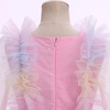 image:imageIDOPIP Toddler Girls Birthday Dresses Embroidery Floral Confetti Tulle Tutu Kid Princess Pageant Party Long Sleeve Dress 38TRainbow Pink