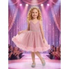 image:imageIDOPIP Sequin Ruffle Tulle Flower Girl Dress for Kids Baby Wedding BirthdayDusty Pink