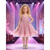 image:imageIDOPIP Sequin Ruffle Tulle Flower Girl Dress for Kids Baby Wedding BirthdayDusty Pink