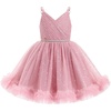 image:imageIDOPIP Sequin Ruffle Tulle Flower Girl Dress for Kids Baby Wedding BirthdayDusty Pink