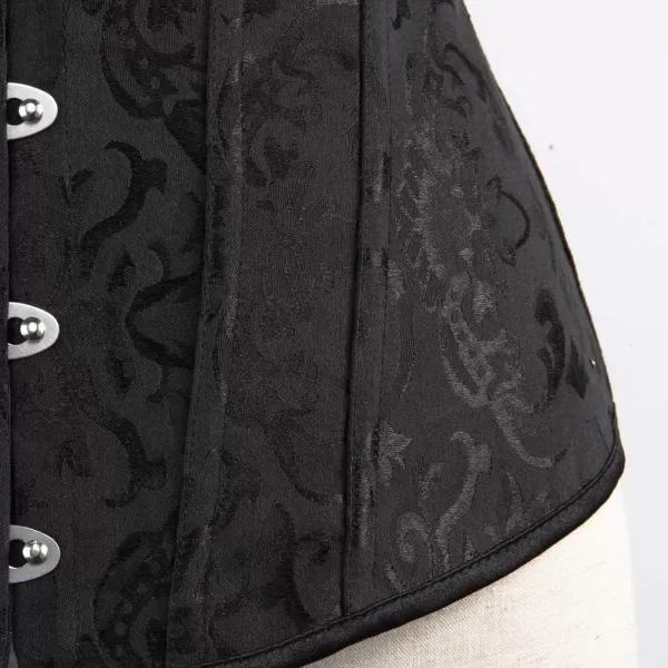 SZIVYSHI Corset Tops for Women Bustier Shapewear Lingerie Lace Waist Push Up BodysuitBlack 809