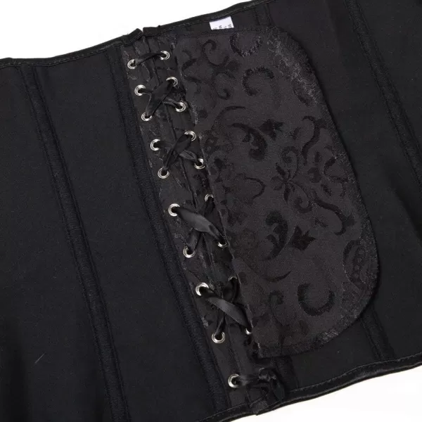 SZIVYSHI Corset Tops for Women Bustier Shapewear Lingerie Lace Waist Push Up BodysuitBlack 809