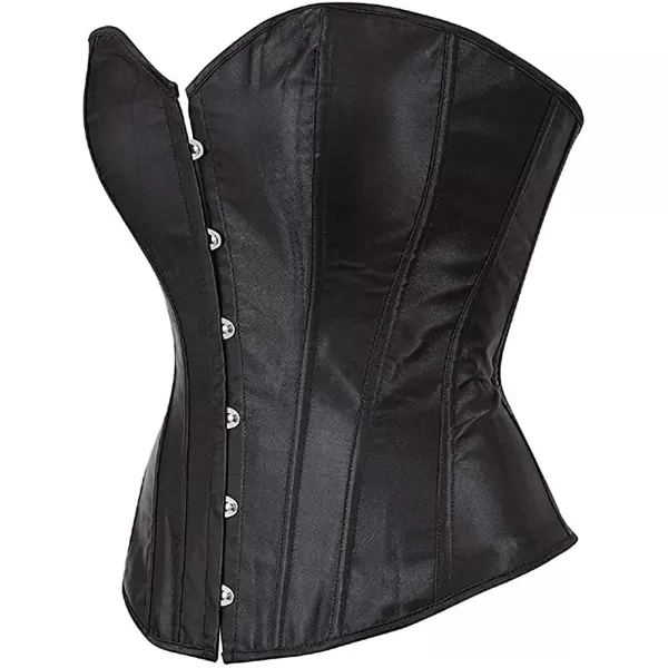 SZIVYSHI Corset Tops for Women Bustier Shapewear Lingerie Lace Waist Push Up BodysuitBlack Top 2