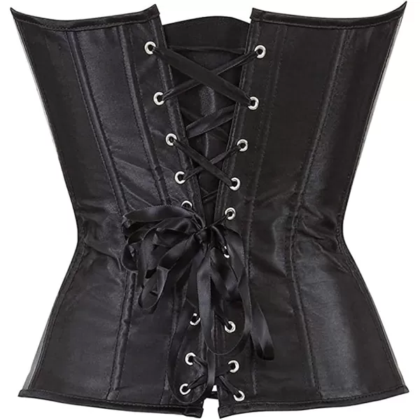 SZIVYSHI Corset Tops for Women Bustier Shapewear Lingerie Lace Waist Push Up BodysuitBlack Top 2
