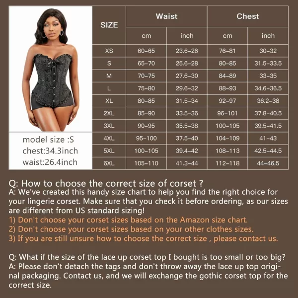 SZIVYSHI Corset Tops for Women Bustier Shapewear Lingerie Lace Waist Push Up BodysuitWhite Corset With Skirt