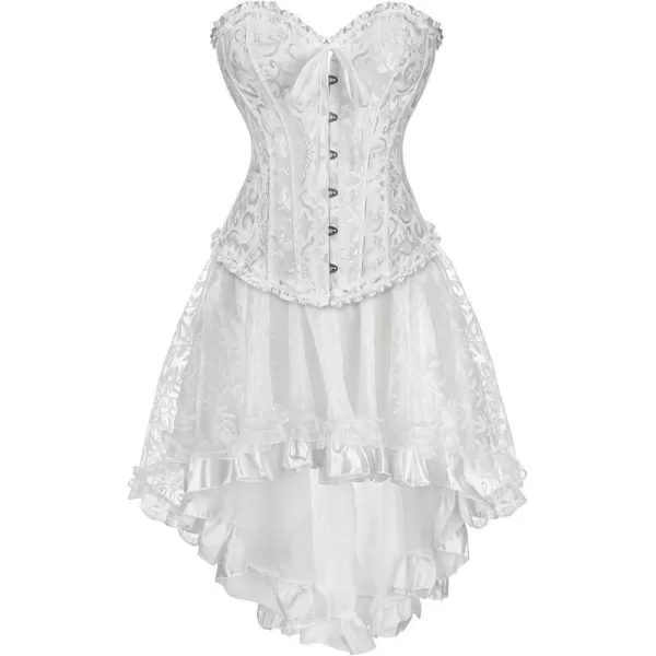 White Corset With Skirt