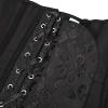 imageSZIVYSHI Corset Tops for Women with Sleeves  Bustier Overbust Lace Up Bodice Lingerie Shit  Size S