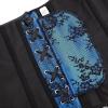 imageSZIVYSHI Corset Tops for Women with Sleeves Bustier Overbust Lace Up Bodice Lingerie Vintage Steampunk Strapless ShirtBlue