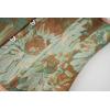 imageSZIVYSHI Floral Corset Tops for Women Strapless Underbust Lace Up Bodice LingerieBeige