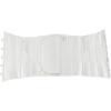 imageSZIVYSHI Underbust Corset for Women Satin Top Lace Up Waist Waspie Jacquard Plastic Bones Gothic CorsetteWhite