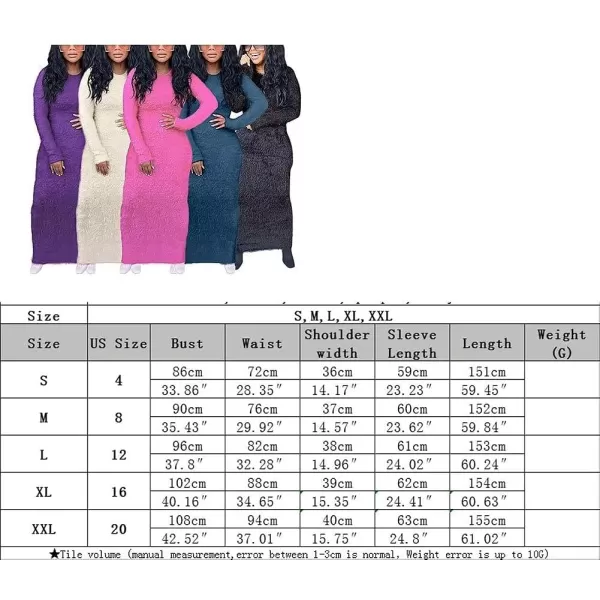 IyMoo Bodycon Dresses for Women Casual Long Sleeve Feather Fleece Solid Cocktail Party Club Long Midi Dress ClubwearA1 Pink