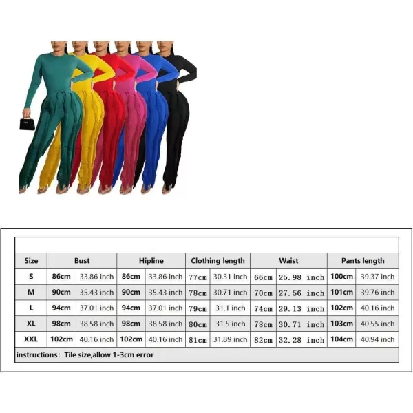 IyMoo Two Piece Outfits for Women Long Sleeve Sleeveless Tank Tops Fringe Tassel Shorts Long Pants Set Clubwear S3XLA2jumperpants Yellow