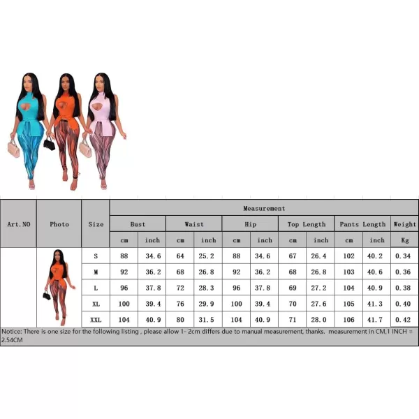 IyMoo Two Piece Pants Set Women Sleeveless Cutout Tops and Printed Bodycon Long Pants Set S2XLA1 Black