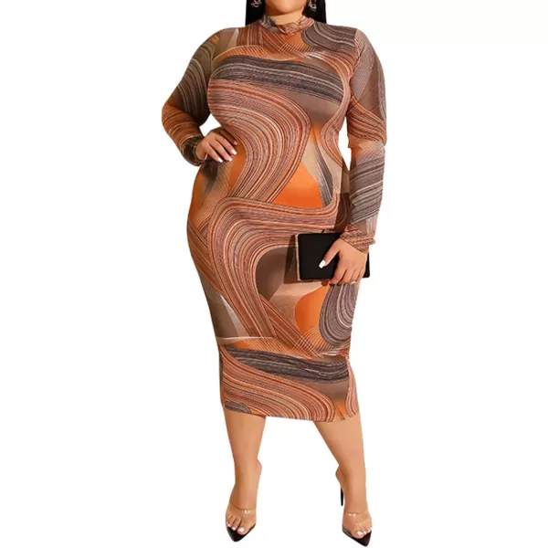 IyMoo Women Dress  V NeckMock Neck Reversible Belted Zip Bodycon Dress ClubOrange