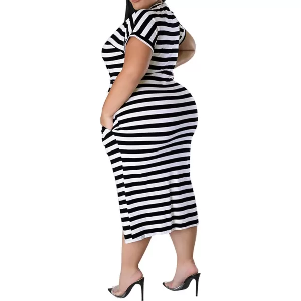 IyMoo Womens Plus Size Casual Cold Shoulder Cold Shoulder Short Sleeve Party Bodycon Sheath Ruched Dress with PocketsBlack