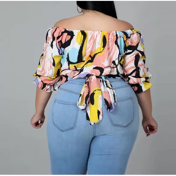 IyMoo Womens Plus Size Off Shoulder Tops Casual Loose Shirt Half Sleeve Irregular Tunics BlouseIyMoo Womens Plus Size Off Shoulder Tops Casual Loose Shirt Half Sleeve Irregular Tunics Blouse