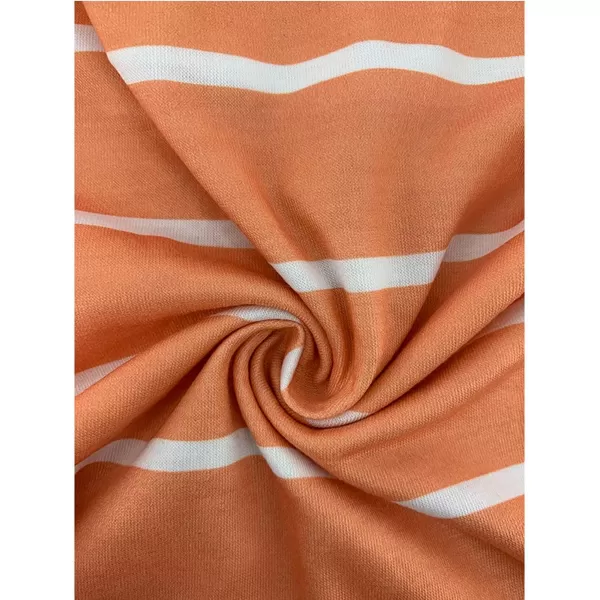 IyMoo Womens Plus Size Summer Solid Jumpsuit Casual Loose Short Sleeve Jumpsuit Rompers with Pockets Elastic Waist PlaysuitOrange Striped