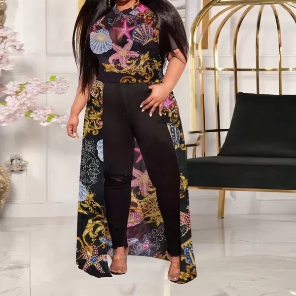 Plus Size High Low Tops for Women  Mesh See Through Puff Sleeve One Off Shoulder Asymmetrical Tunic Shirt Dresses219 Black