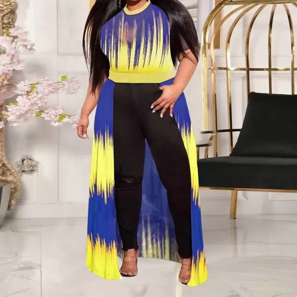 Plus Size High Low Tops for Women  Mesh See Through Puff Sleeve One Off Shoulder Asymmetrical Tunic Shirt Dresses219 Yellow Blue