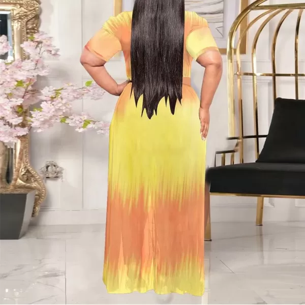 Plus Size High Low Tops for Women  Mesh See Through Puff Sleeve One Off Shoulder Asymmetrical Tunic Shirt Dresses219 Yellow Orange