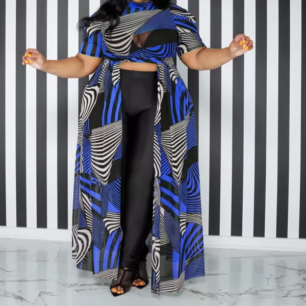 Plus Size High Low Tops for Women  Mesh See Through Puff Sleeve One Off Shoulder Asymmetrical Tunic Shirt Dresses359 Blue