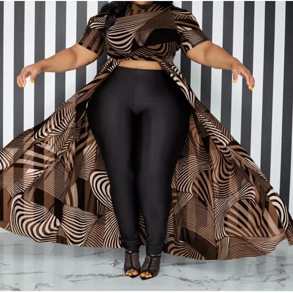 Plus Size High Low Tops for Women  Mesh See Through Puff Sleeve One Off Shoulder Asymmetrical Tunic Shirt Dresses359 Coffee