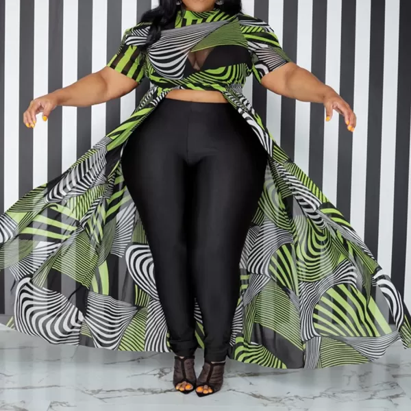 Plus Size High Low Tops for Women  Mesh See Through Puff Sleeve One Off Shoulder Asymmetrical Tunic Shirt Dresses359 Green