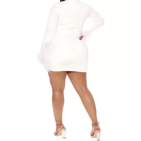 Womens Sexy Plus Size Long Sleeve Rhinestone Mesh See Through Bodycon Party Club Mini Dress Clubwear856 White