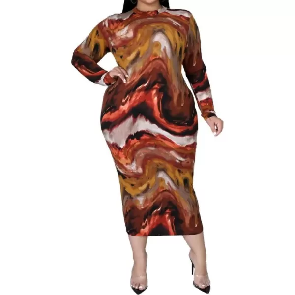 IyMoo Women Dress  V NeckMock Neck Reversible Belted Zip Bodycon Dress Club684 Dark Yellow
