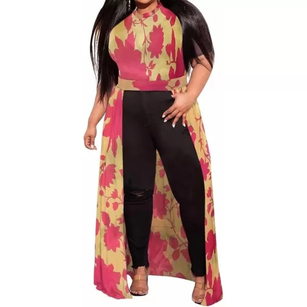 Plus Size High Low Tops for Women  Mesh See Through Puff Sleeve One Off Shoulder Asymmetrical Tunic Shirt Dresses219 Leaf