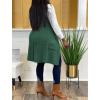 imageIyMoo Womens Casual Sleeveless Long Sweater Vest Open Front Knit Cardigan Waistcoat with PocketsGreen